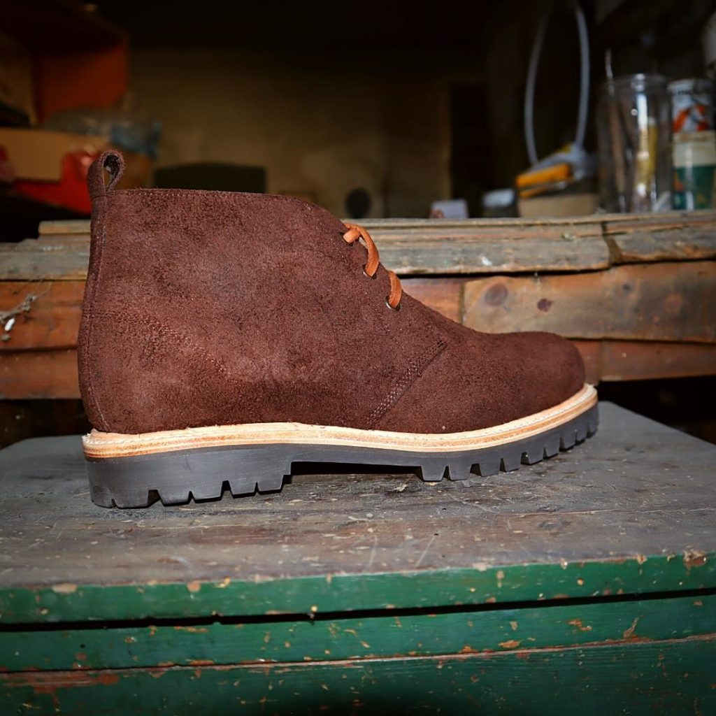 Afrikaans Boot Dark Brown Rough Out Skaapherder